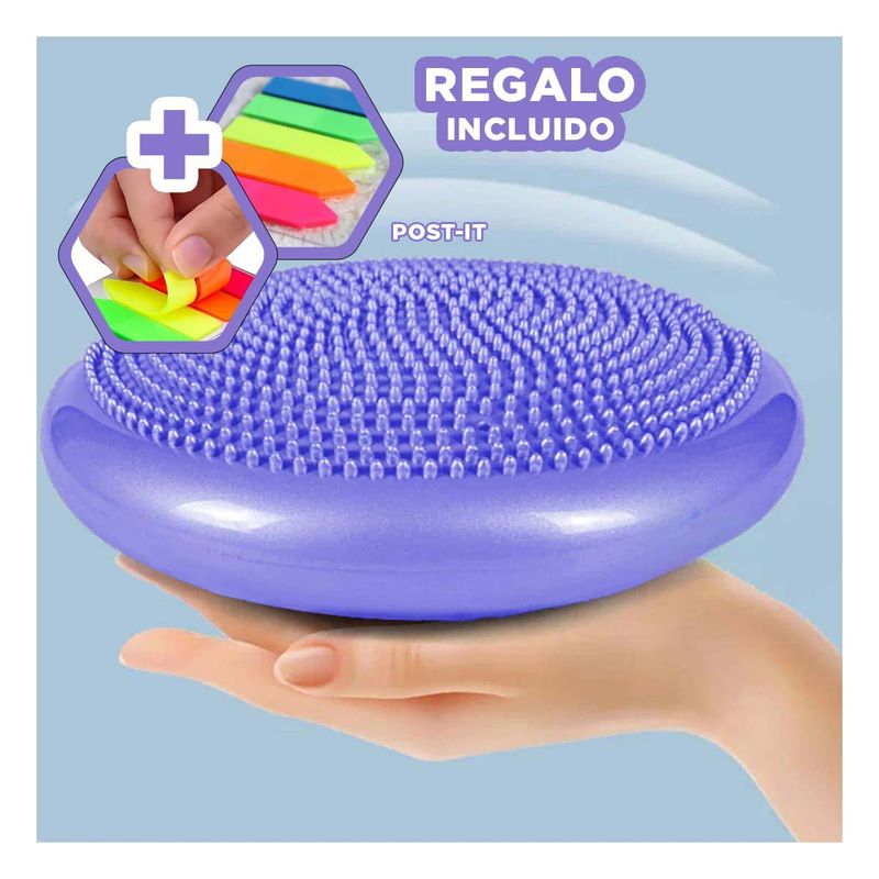 RYBIU IMPORT - Pack6 Disco de Ejercicio en Lila Y+Banderitas Adhesivas