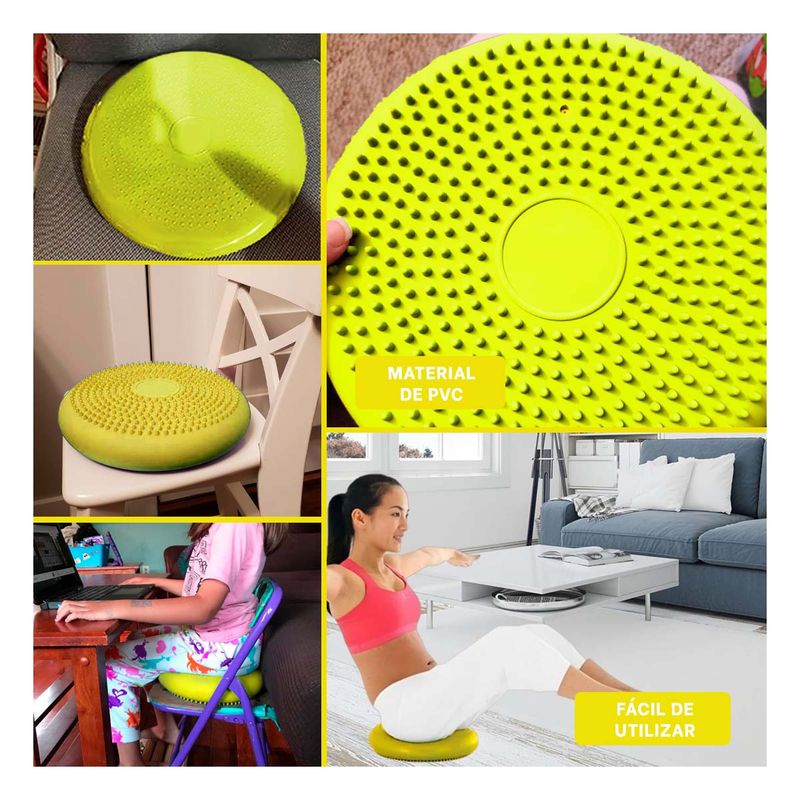 RYBIU IMPORT - Pack6 Soporte de Yoga Balance de Amarillo Y+Regalo Stickers