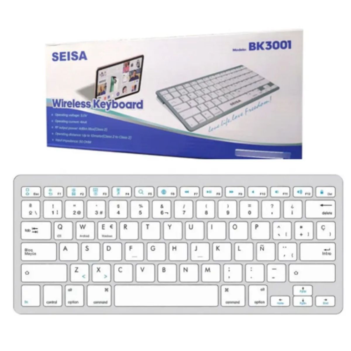 SEISA - Teclado Bluetooth SEISA BK3001