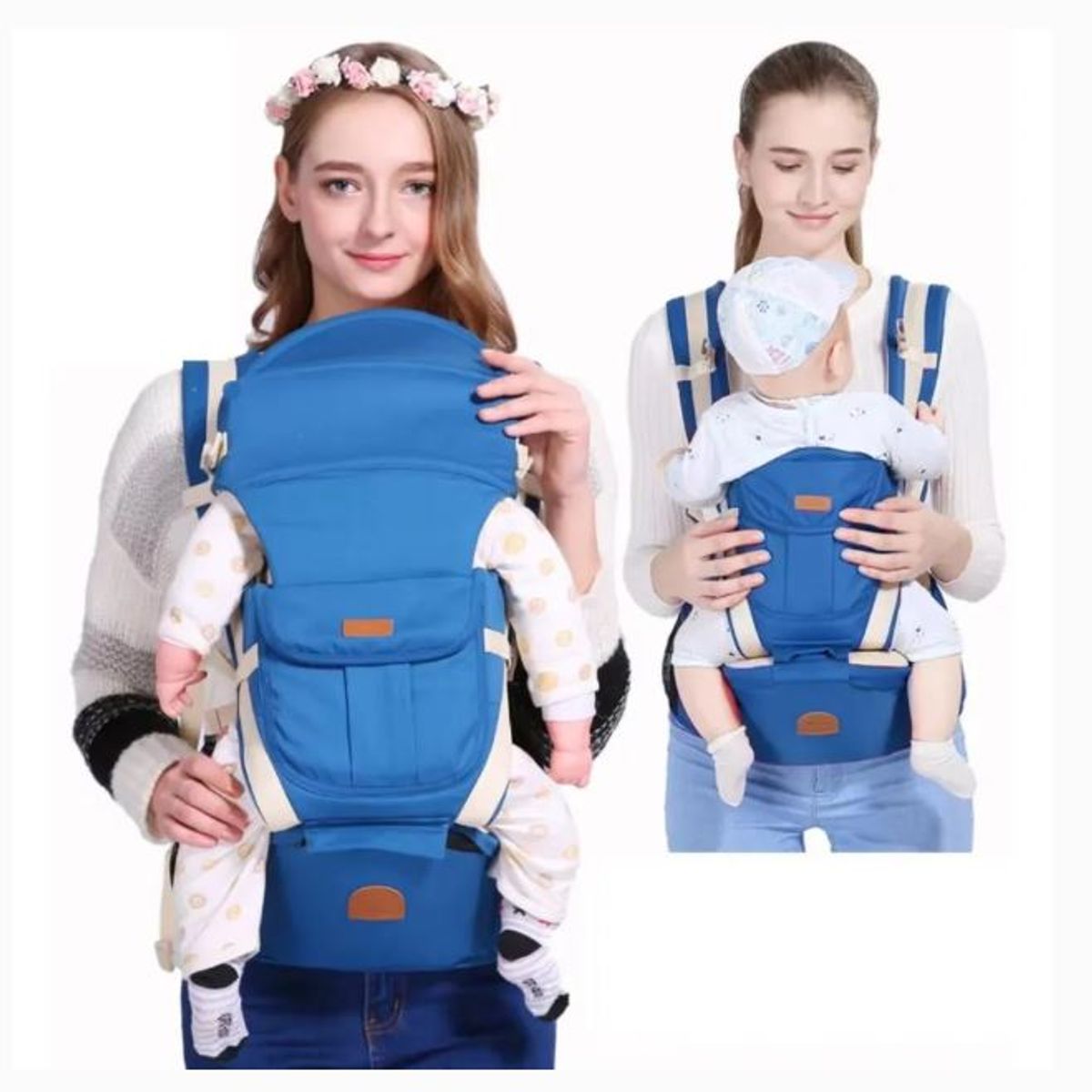 GENERICO - Canguro para Bebé 3 en 1 Ergonómico Multifuncional - Azul