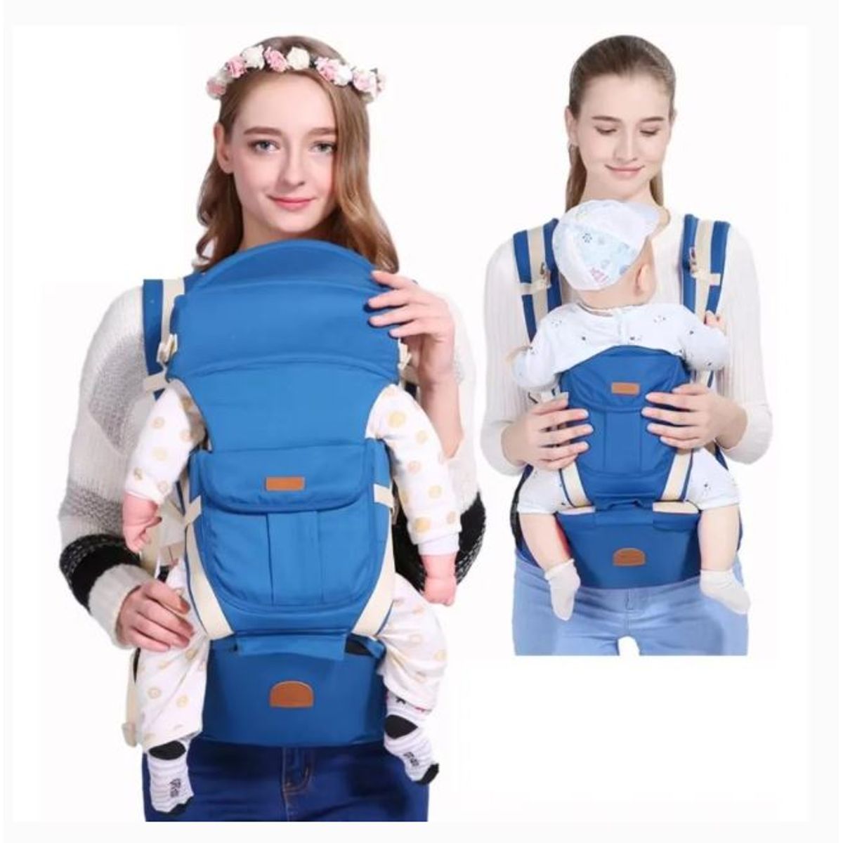 GENERICO - Canguro para Bebé 3 en 1 Ergonómico Multifuncional - Azul