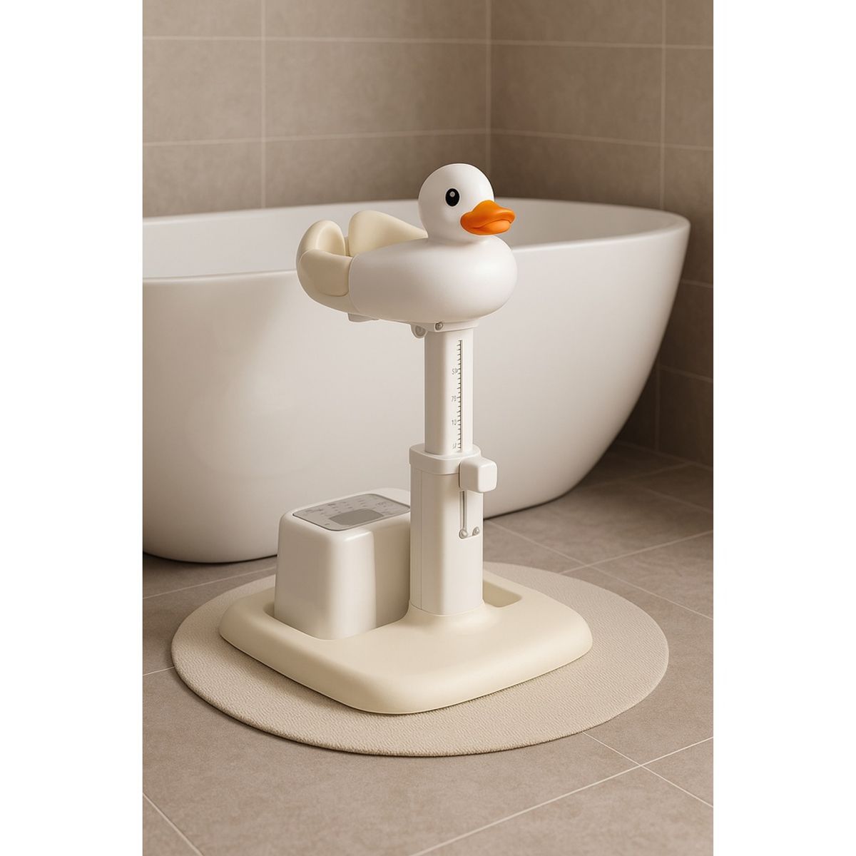 GENERICO - Soporte de Ducha para Bebé Ajustable Patito Caqui