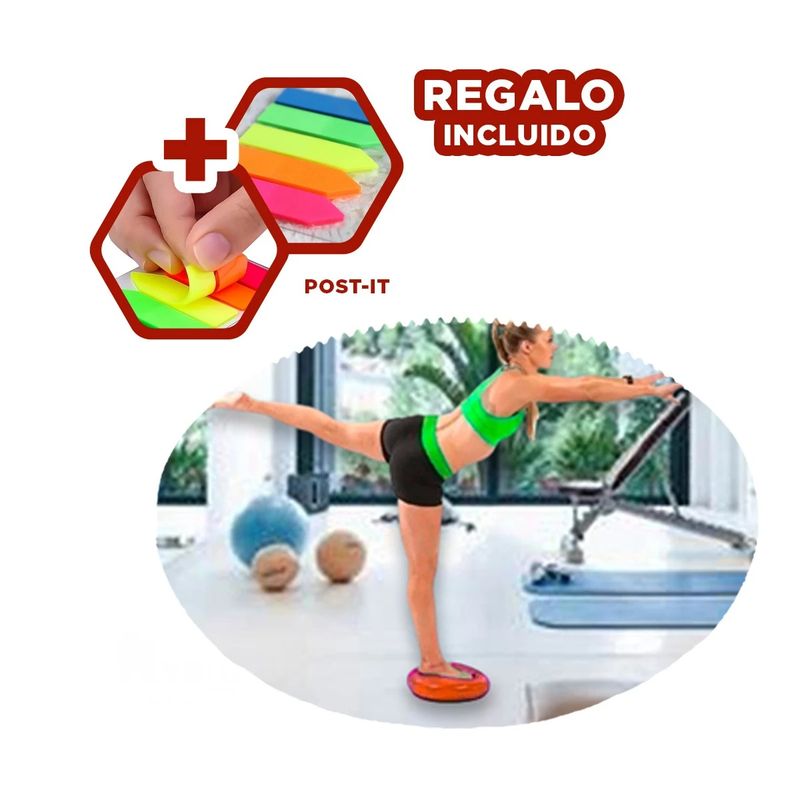 GENERICO - Pack12 Soporte de Balance en Rojo Y+Banderitas Adhesivas