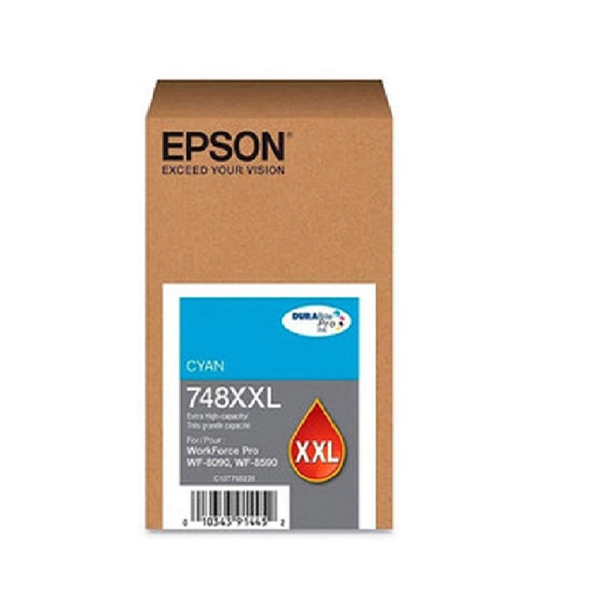 EPSON - Tinta Epson T748XXL Cian WF-6090 WF-6590 WF-8590 WF-8090 - 69ml