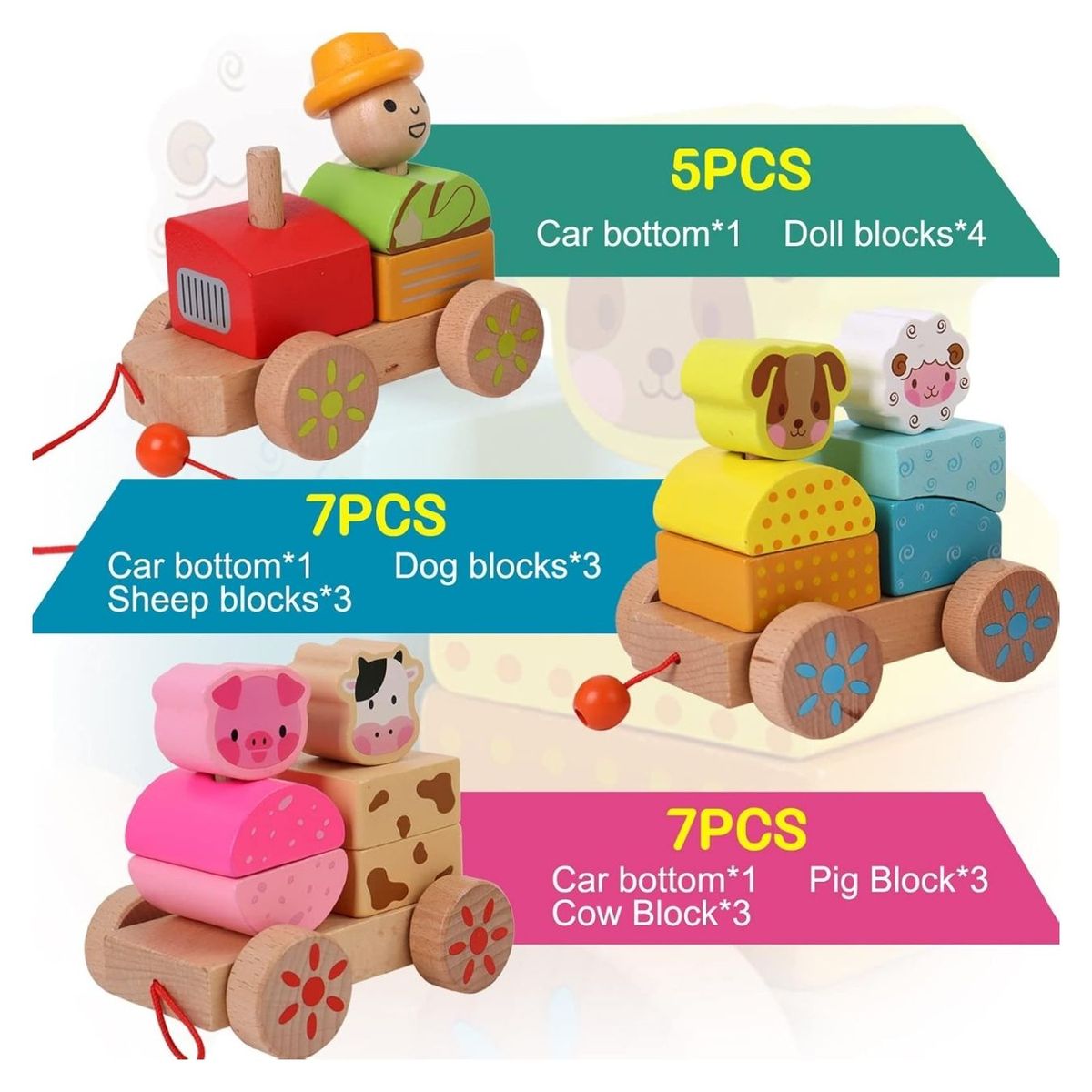 GENERICO - Pack Montessori Tren con Animalitos + Laberinto Magnético