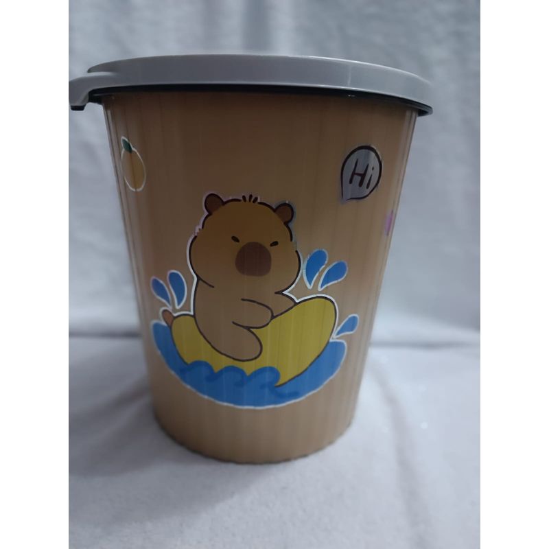 GENERICO - Papelera para Escritorio Tacho de Basura beige