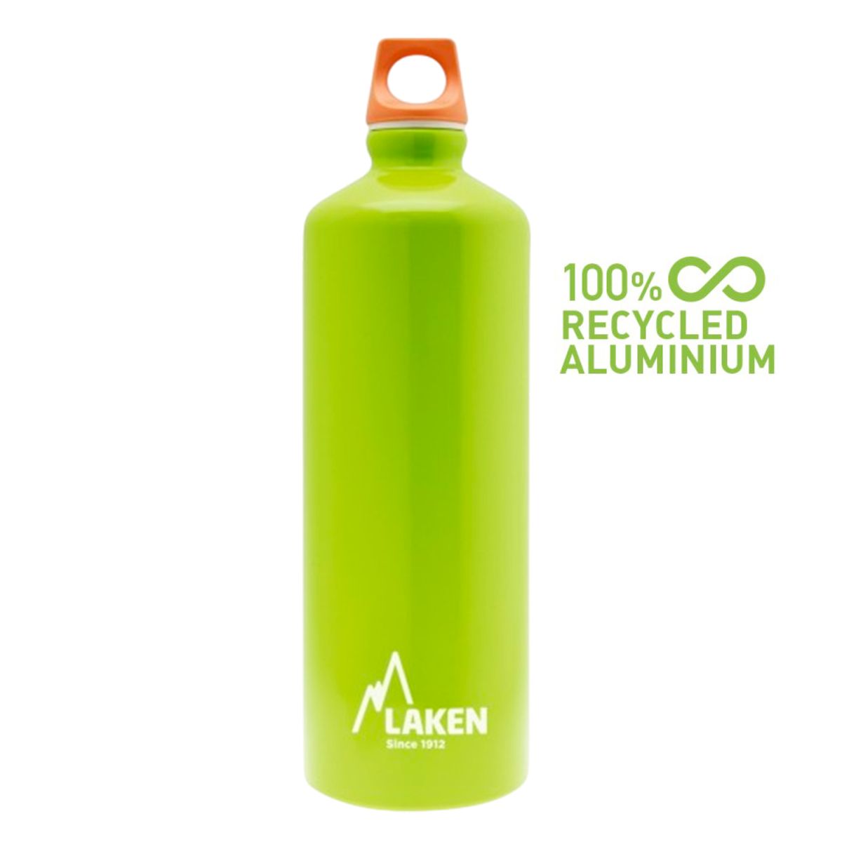 LAKEN - BOTELLA ALUMINIO RECICLADO FUTURA 1L VERDE - LAKEN