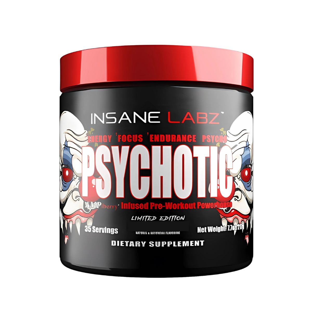 INSANE LABZ - Psychotic Red 35 servicios - Fruit Punch ( Psychotic Rojo ) + Shaker