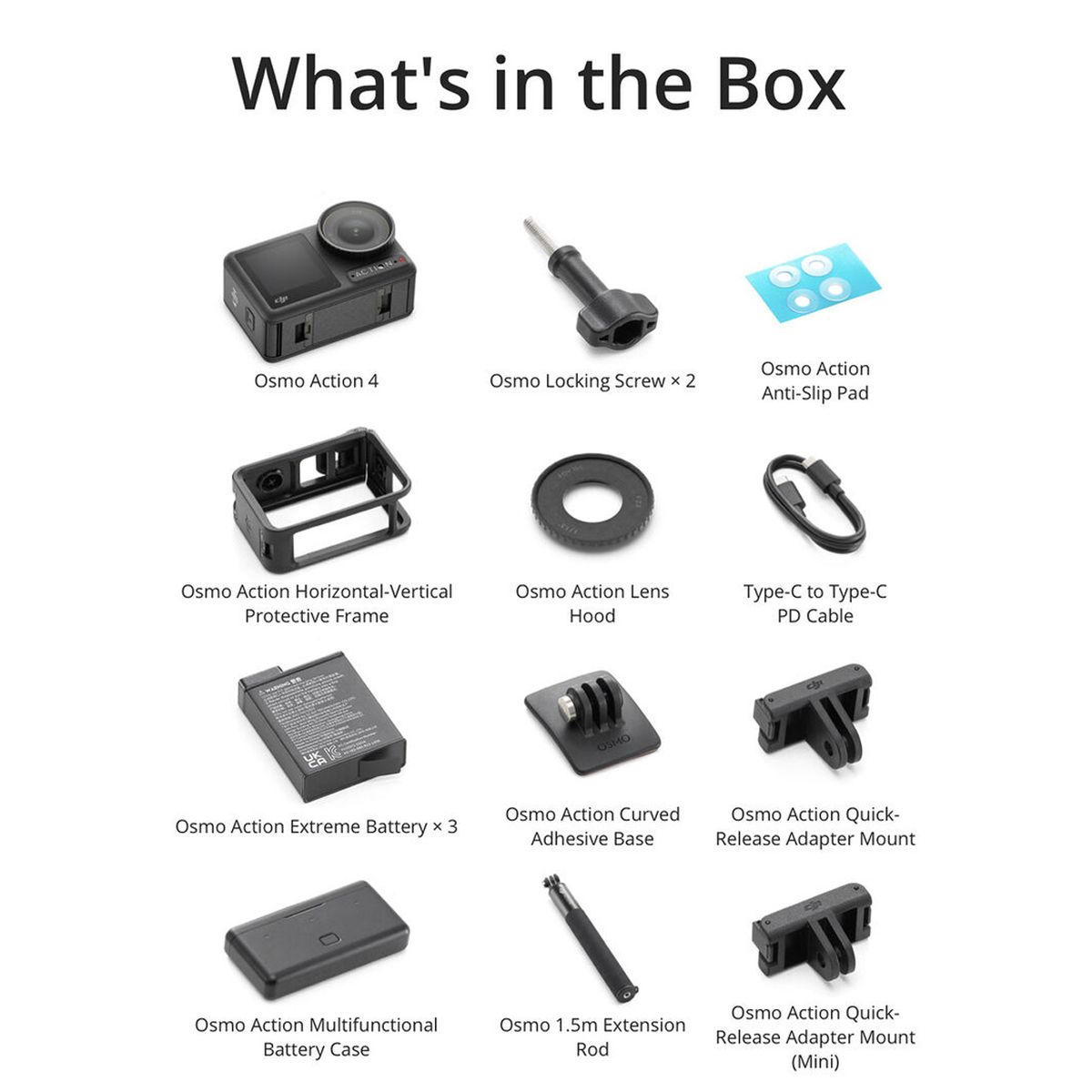 DJI - Cámara de acción DJI Pack Aventura Osmo Action 4