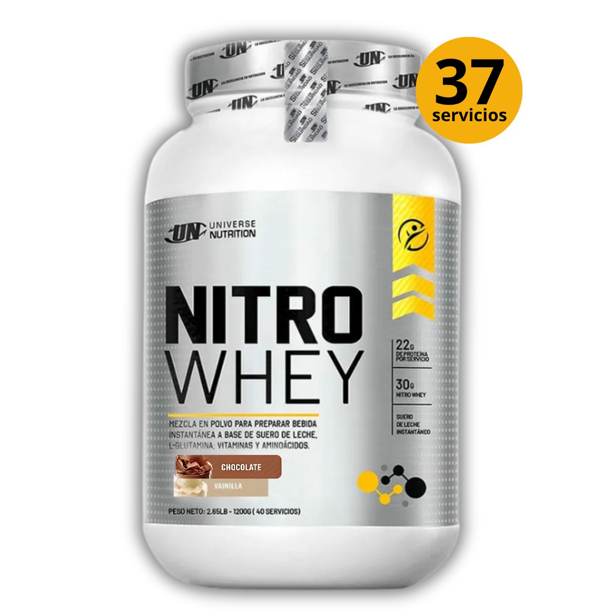 UNIVERSE NUTRITION - NITROWHEY DE 1kg CHOCOLATE - PROTEÍNA WHEY