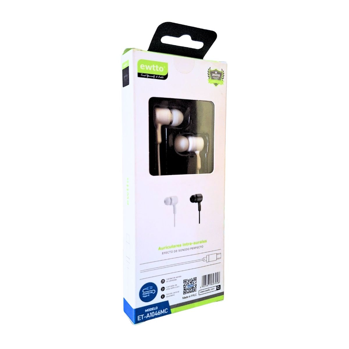 EWTTO - Audífonos Intra-auriculares Tipo C Ewtto ET-A1046MC Blanco