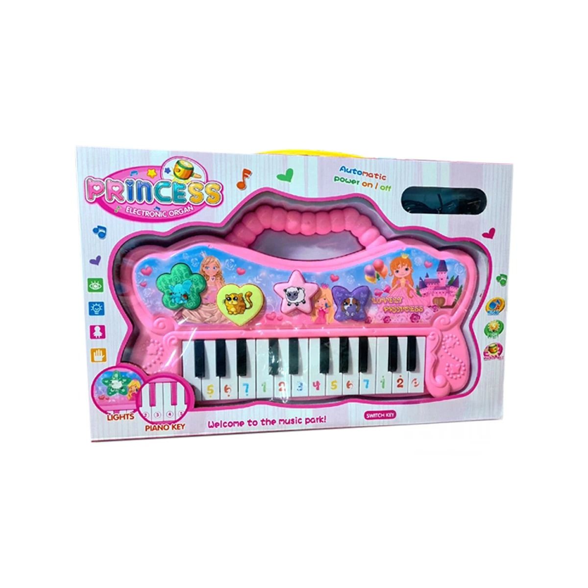 GENERICO - Pack12 Teclado con Efecto de Sonido Rosa Y+Ligas de Regalo