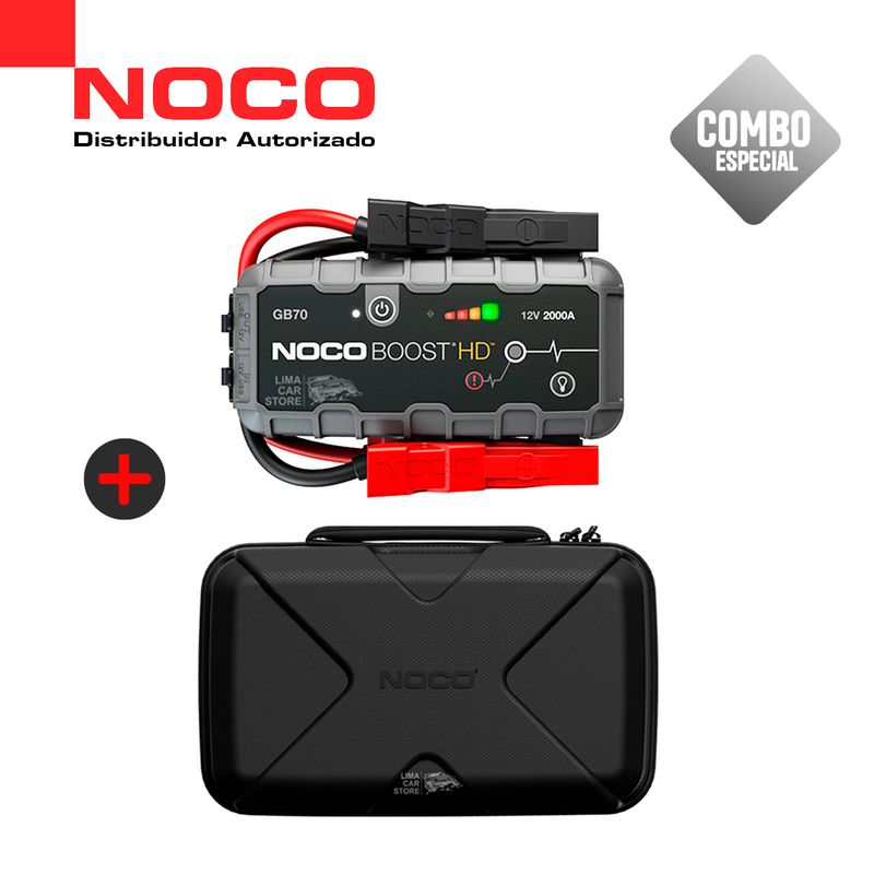 NOCO - Combo Noco GBX75 Arrancador Batería portátil + Estuche