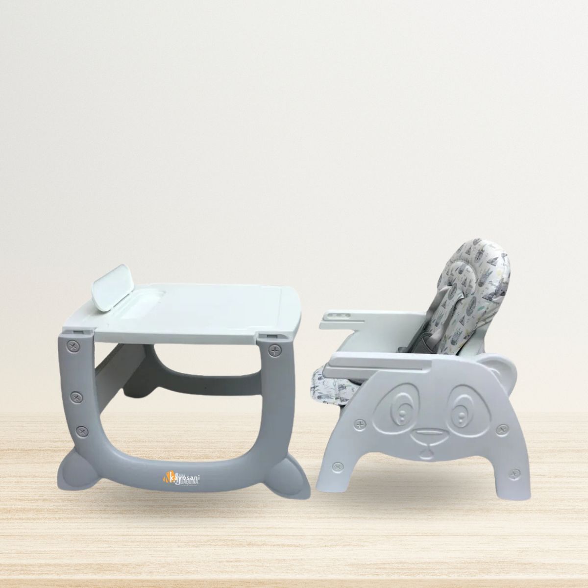 VOYAGE - Silla de Comer Escritorio «PANDA PRO» Gray
