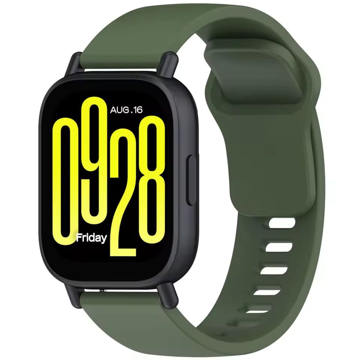 GENERICO - CORREA DE SILICONA PARA REDMI WATCH 5 LITE - 5 ACTIVE  VERDE