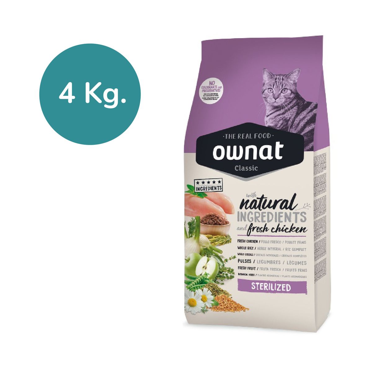 CAT OH - Ownat Clasico Esterilizado 4kg