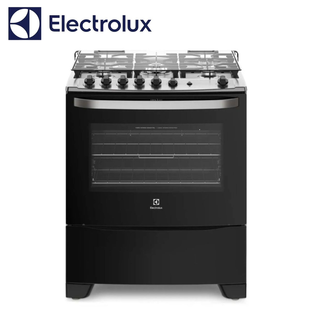 ELECTROLUX - COCINA A GAS 5 HORNILLAS TRIPLE LLAMA - 76USM - ELECTROLUX