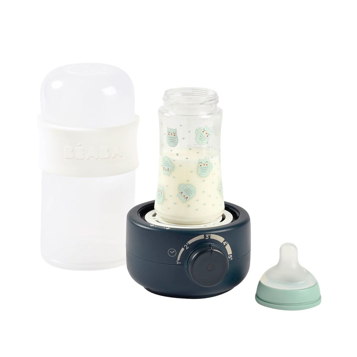 BEABA - CALENTADOR DE BIBERONES ELÉCTRICO BABYMILK NIGHT-BLUE BEABA