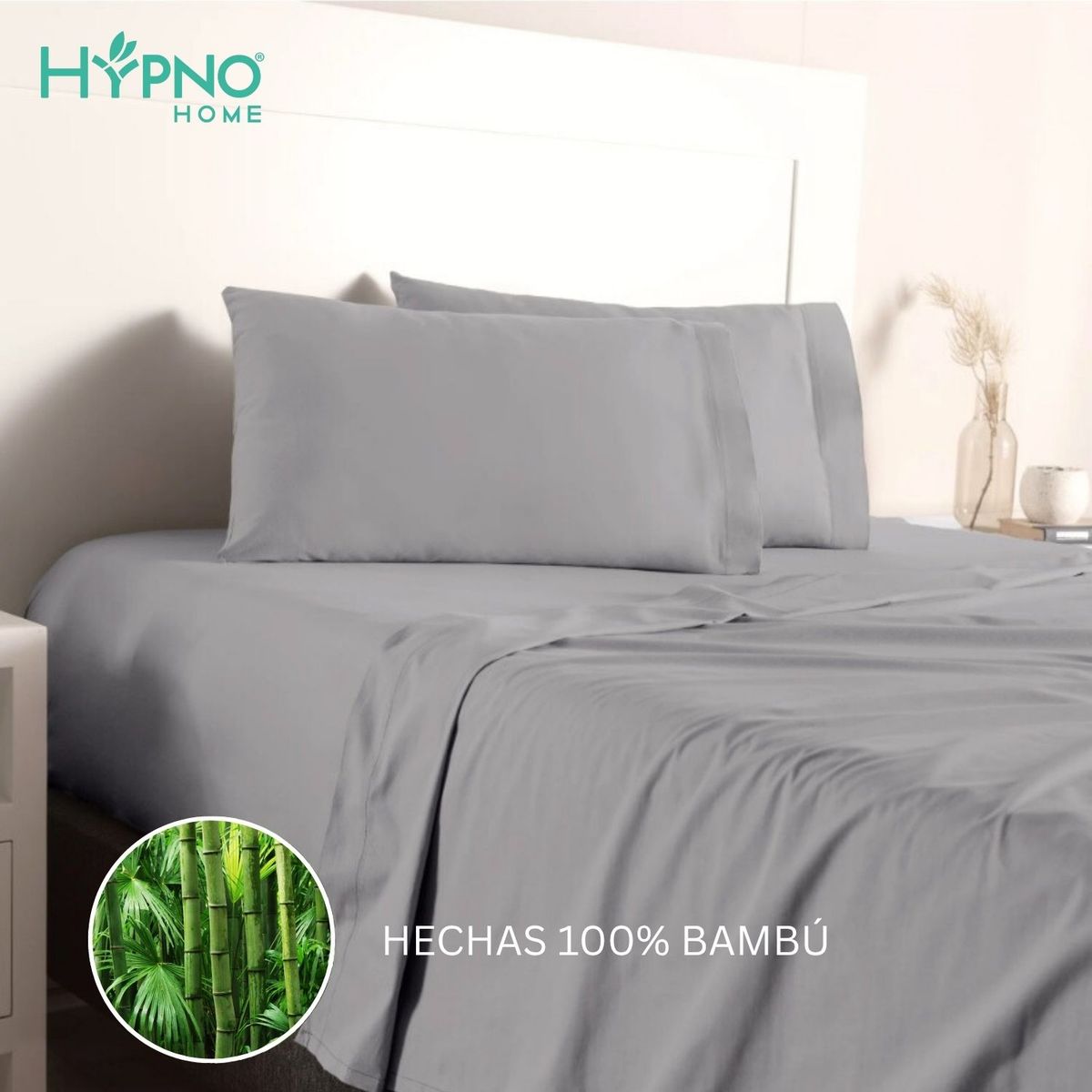 HYPNO HOME - Juego De Sábanas Hypno Breeze 100% Bambú
