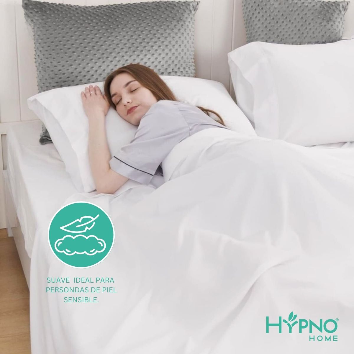 HYPNO HOME - Juego De Sábanas Hypno Breeze 100% Bambú