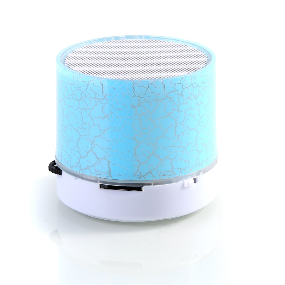 GENERICO - MINI PARLANTE CON LUCES SPEAKER CELESTE