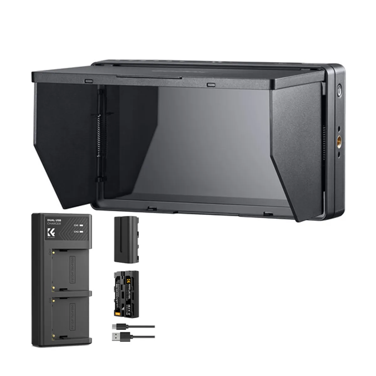 GODOX - Monitor Godox GM55 + 2 Baterias F550 + Cargador