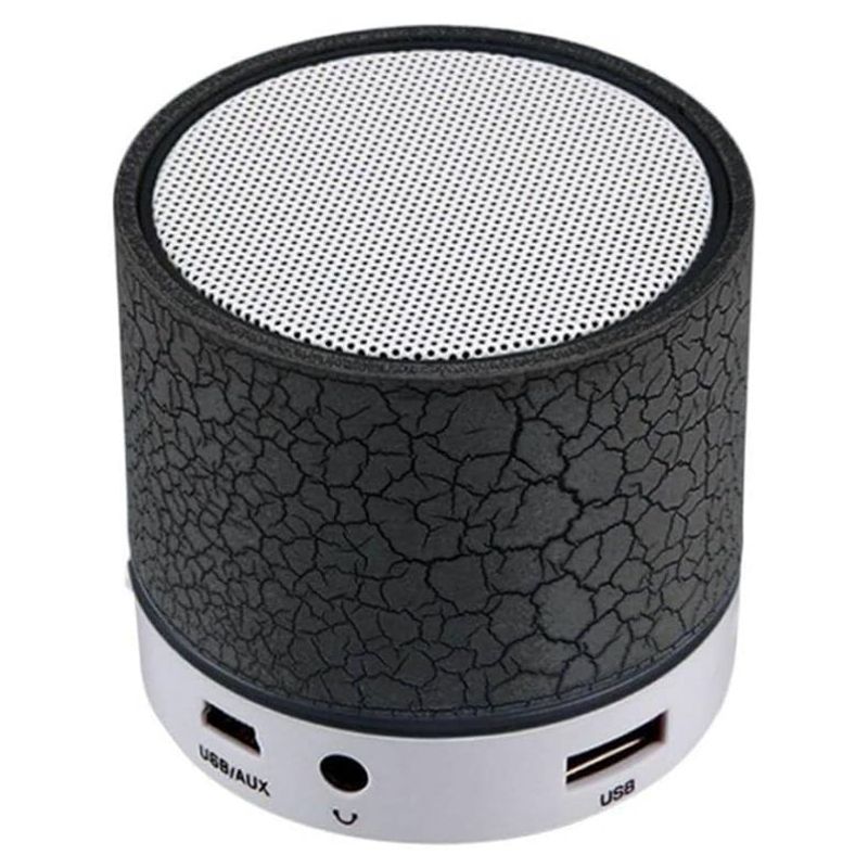 GENERICO - MINI PARLANTE CON LUCES SPEAKER NEGRO