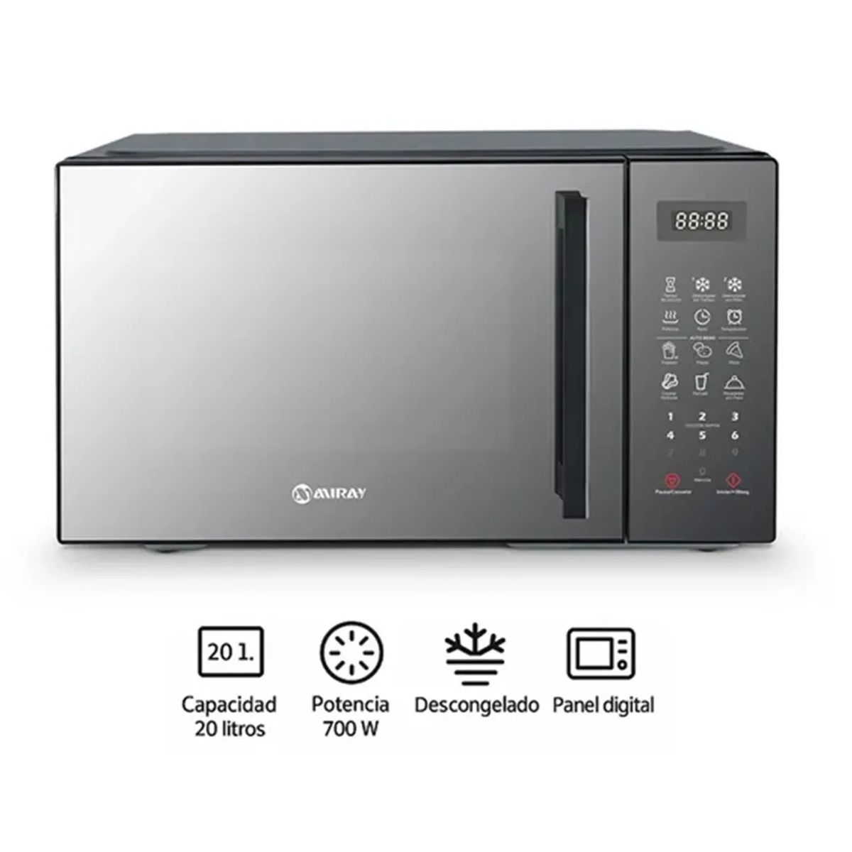 MIRAY - Horno Microondas Miray HMM-205N 20 Litros