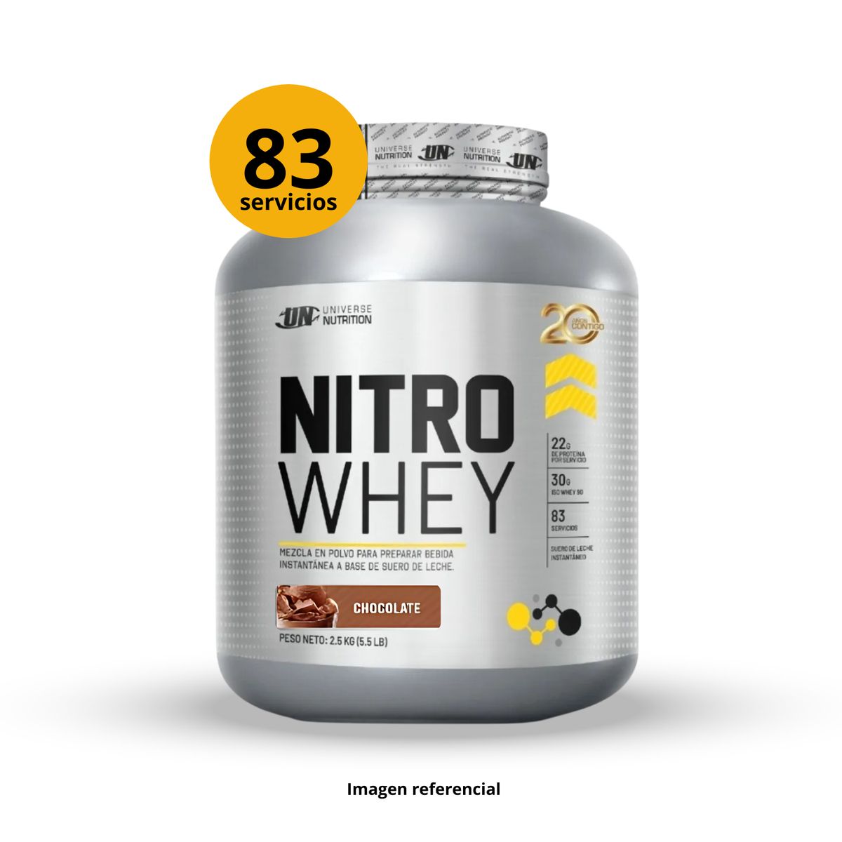 UNIVERSE NUTRITION - NITROWHEY DE 25kg CHOCOLATE - PROTEÍNA WHEY
