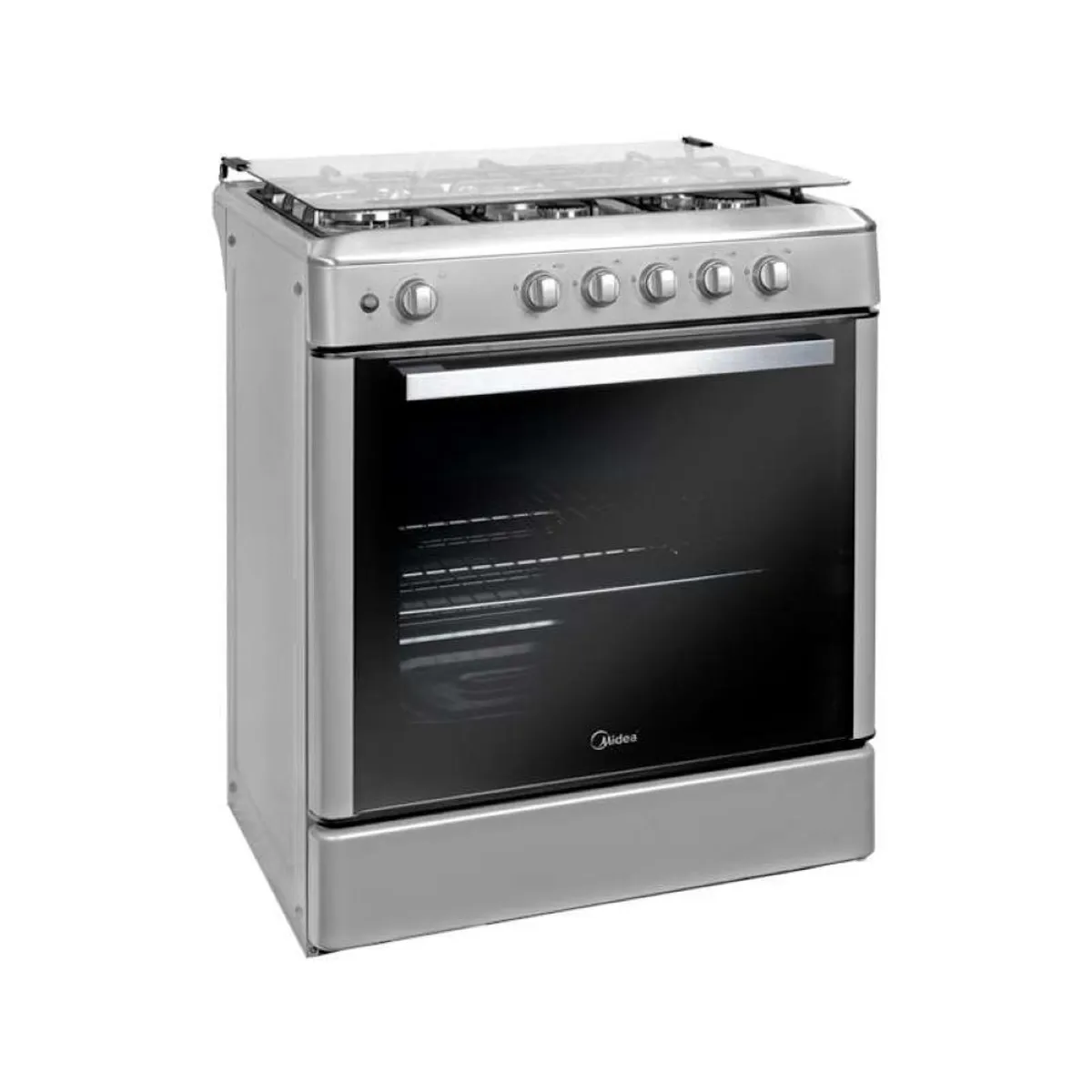 MIDEA - Cocina a gas Midea MGS30FS2LBAMB-PE 30" 5 hornillas Gris