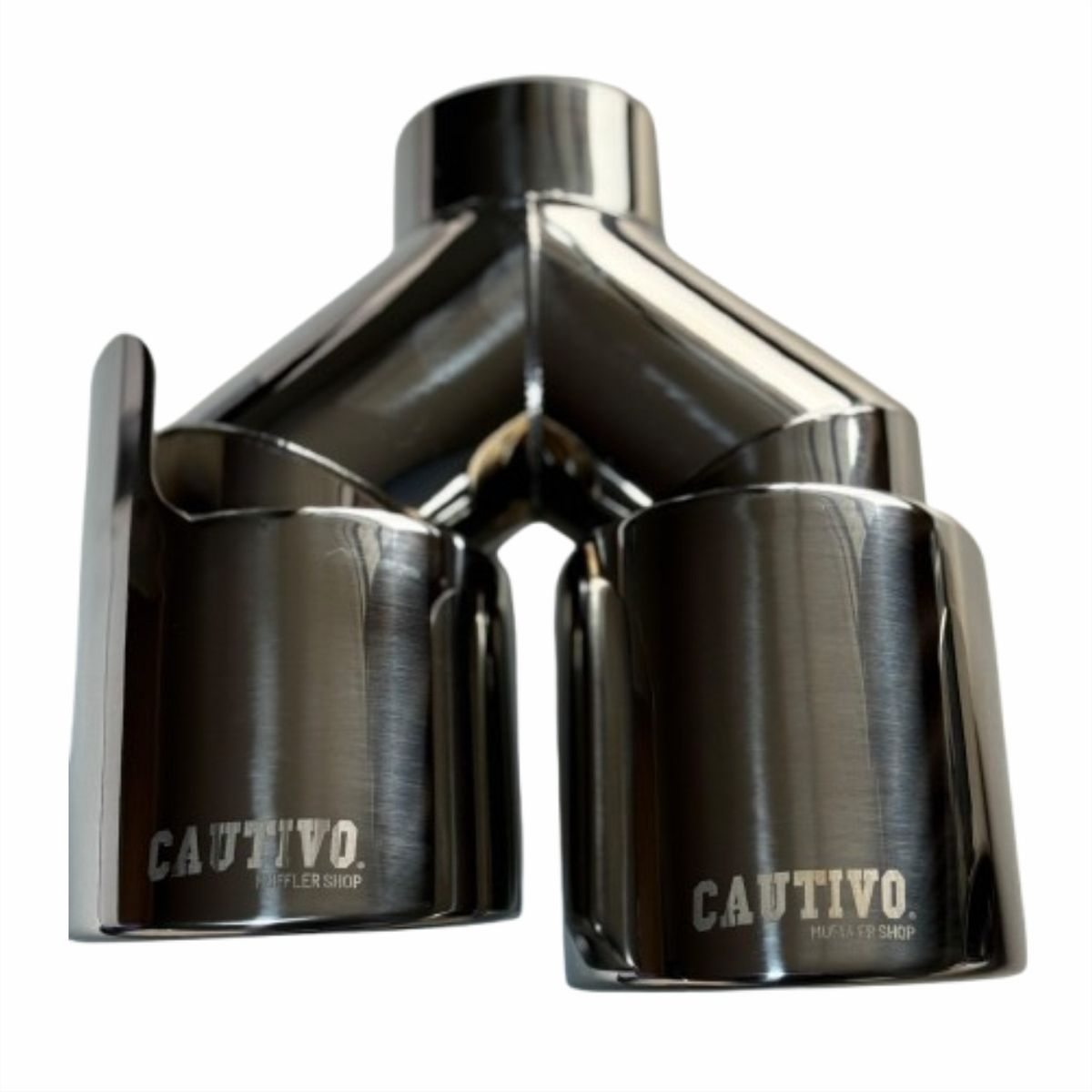 GENERICO - Doble salida de escape Muffler Shop Entrada 25¨