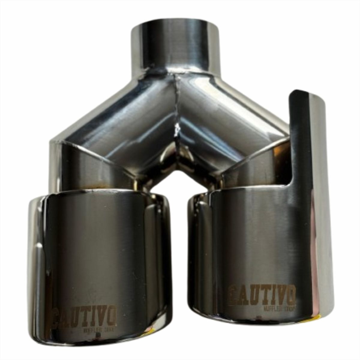 GENERICO - Doble salida de escape Muffler Shop Entrada 25¨