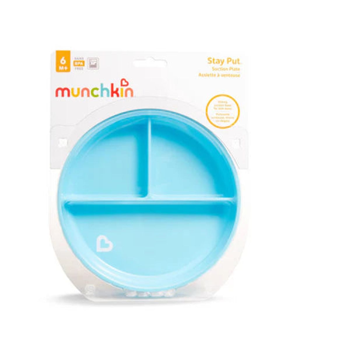 MUNCHKIN - Plato Antideslizante Celeste Munchkin