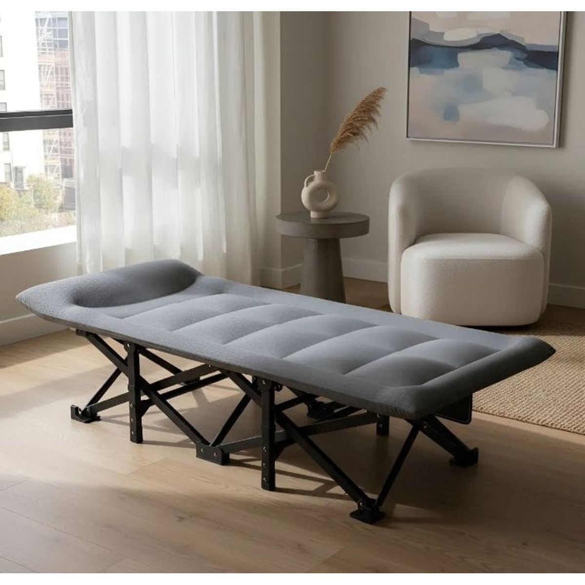 GENERICO - Cama Portátil Plegable 4 Niveles ajustable con bolsa de transporte