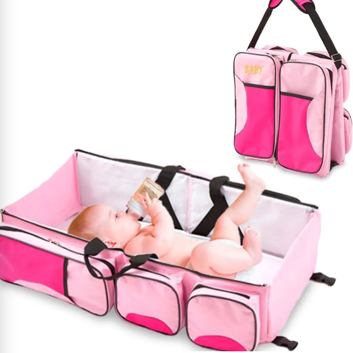 GENERICO - Pañalera cama portatil para bebe - cuna portatil
