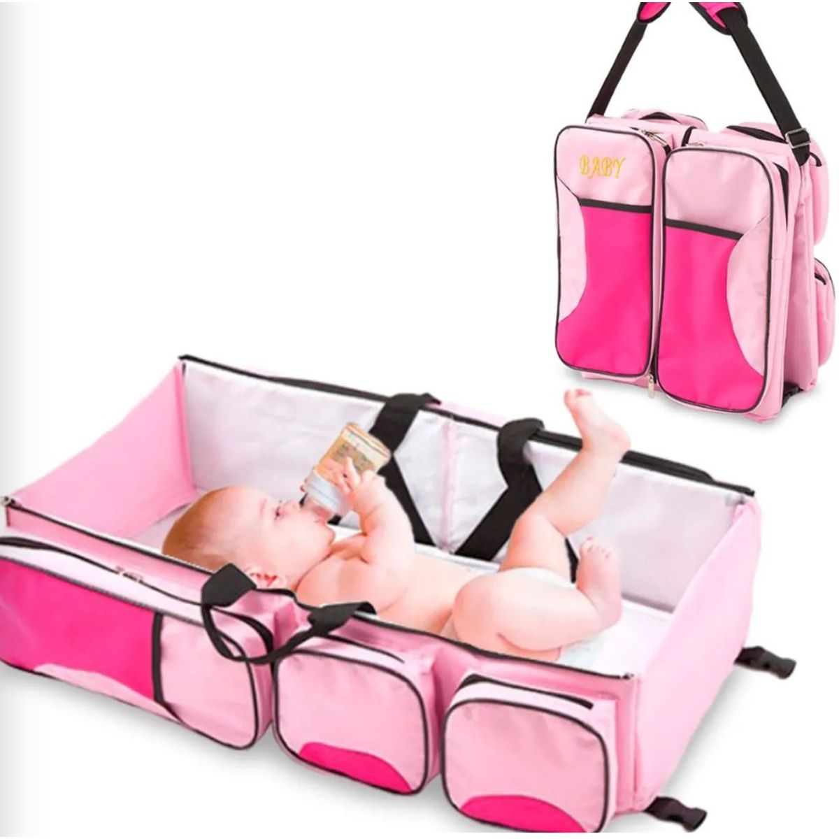 GENERICO - Pañalera cama portatil para bebe - cuna portatil