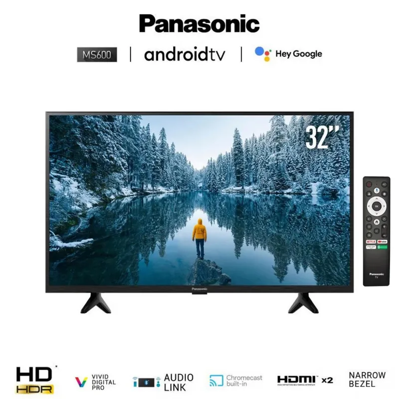PANASONIC - Televisor Panasonic TC-32MS600P 32 pulgadas HD Smart Google TV