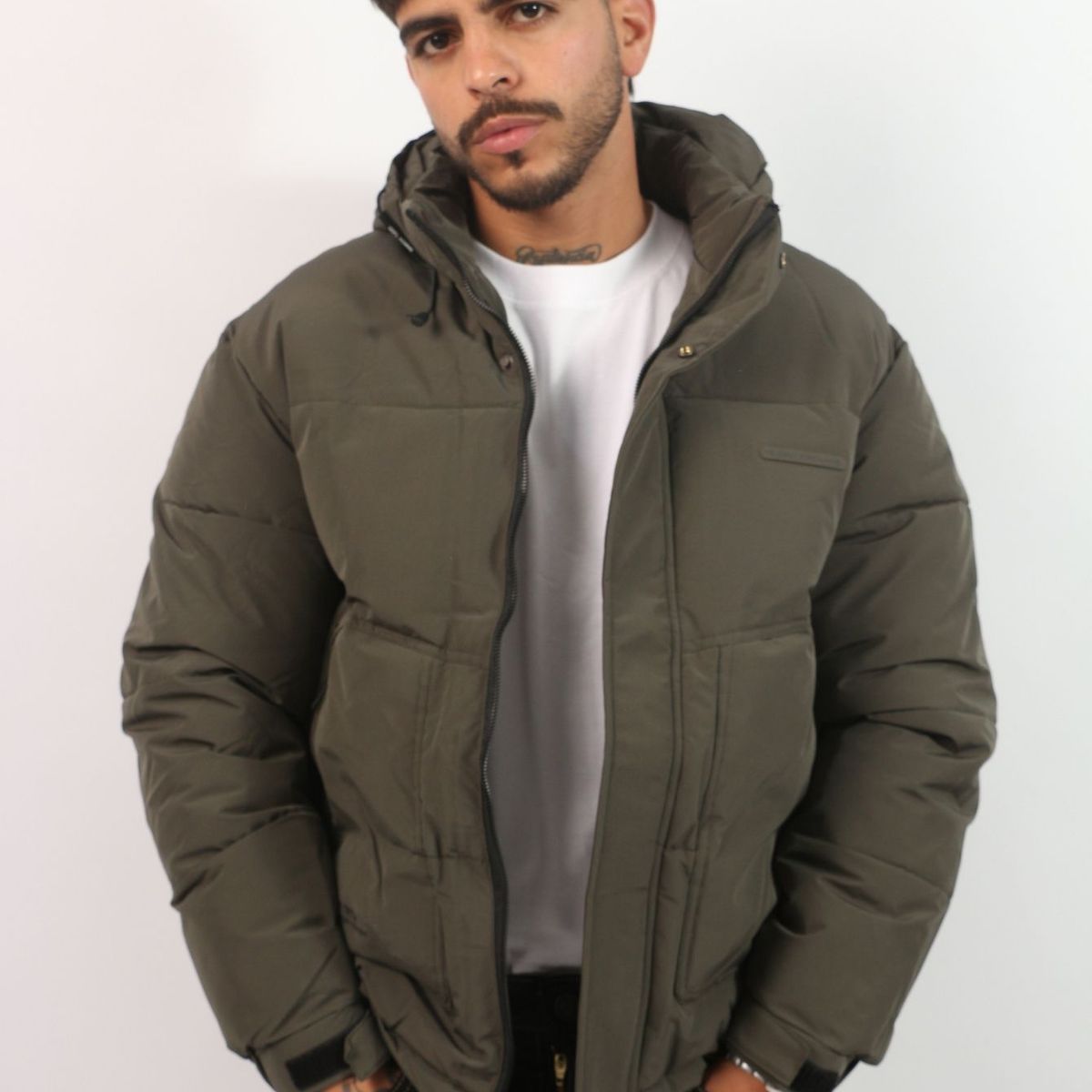 GENERICO - Casaca GENERICO Térmica NOIR Con Capucha Verde Militar