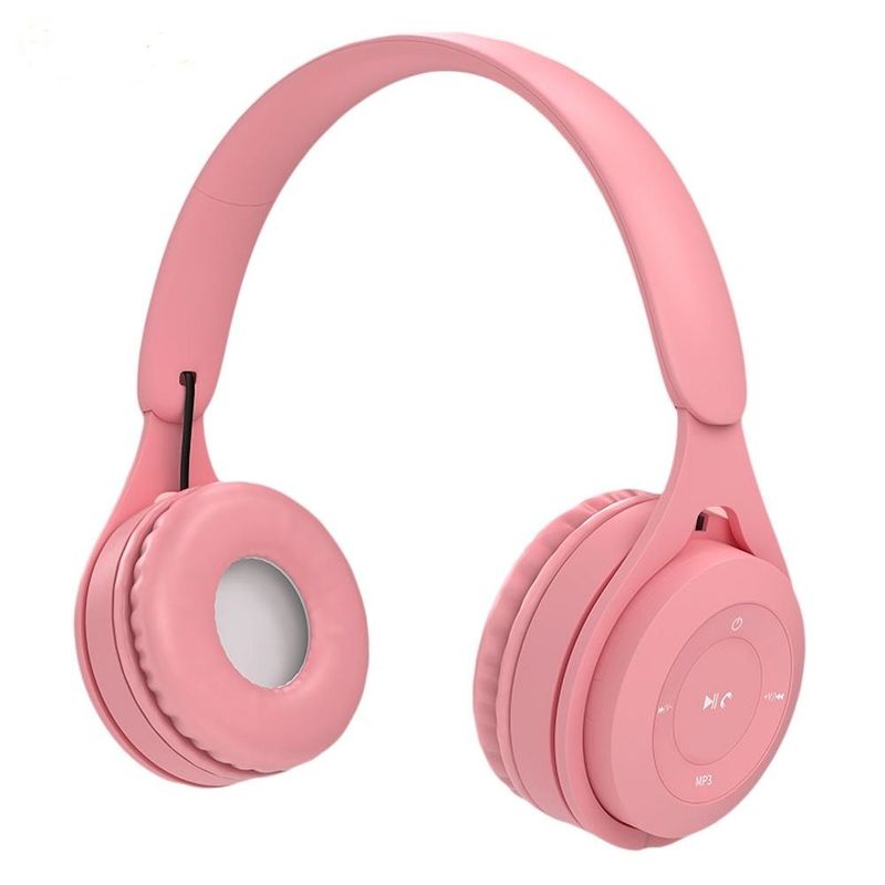 GENERICO - Audifonos Wireless Bluetooth Headphones Y08 Rosa