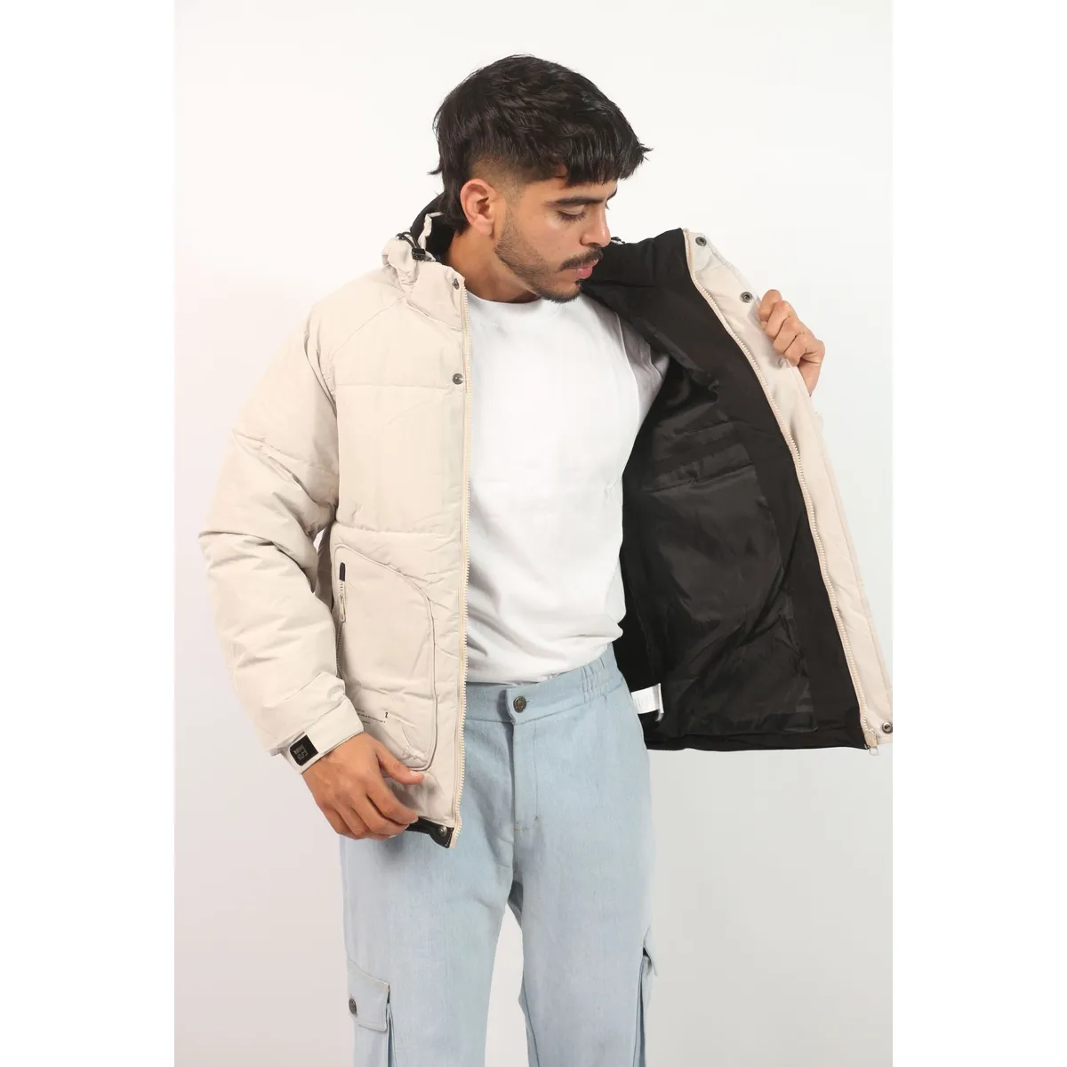 GENERICO - Casaca GENERICO Térmica NORDIC Con Capucha Beige