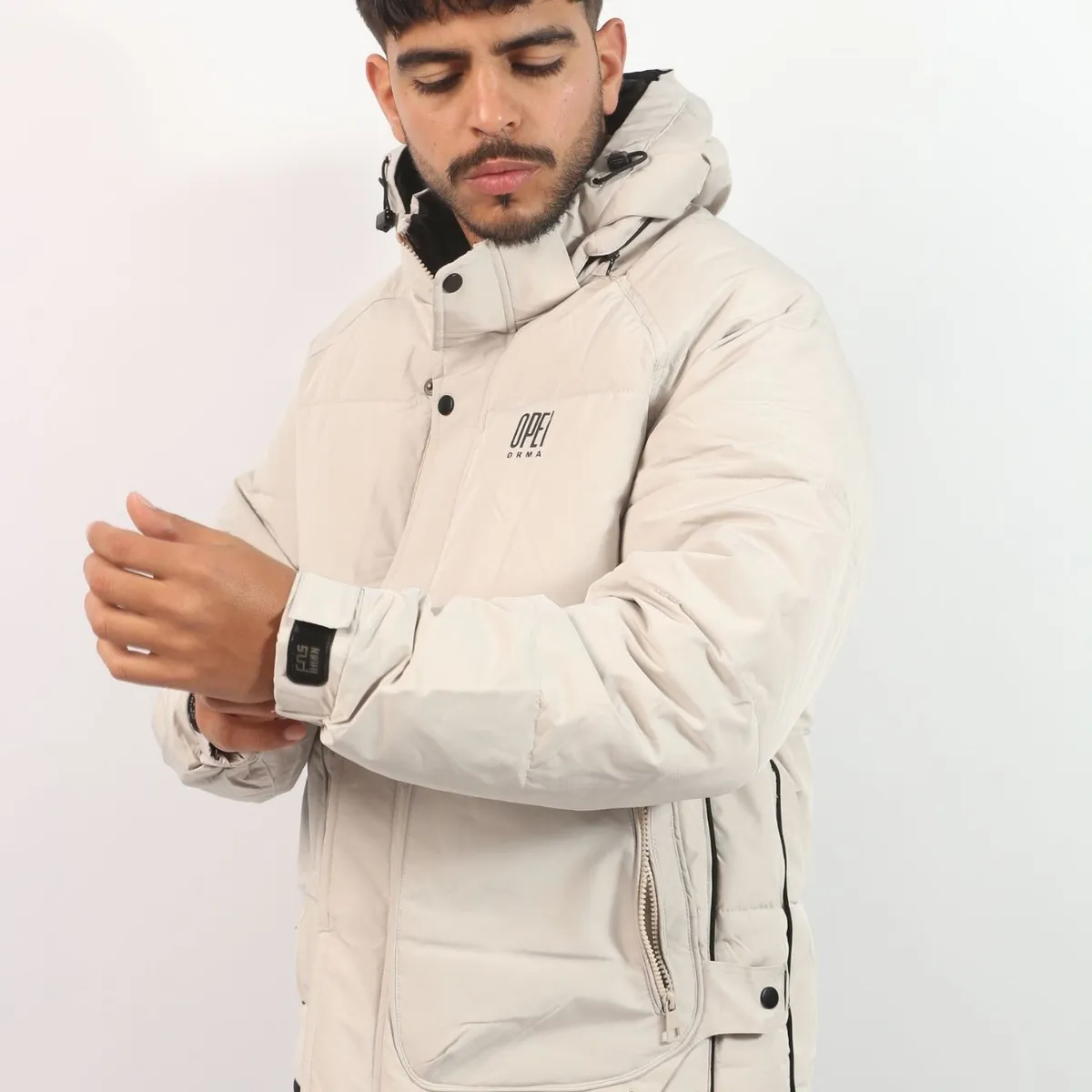 GENERICO - Casaca GENERICO Térmica NORDIC Con Capucha Beige