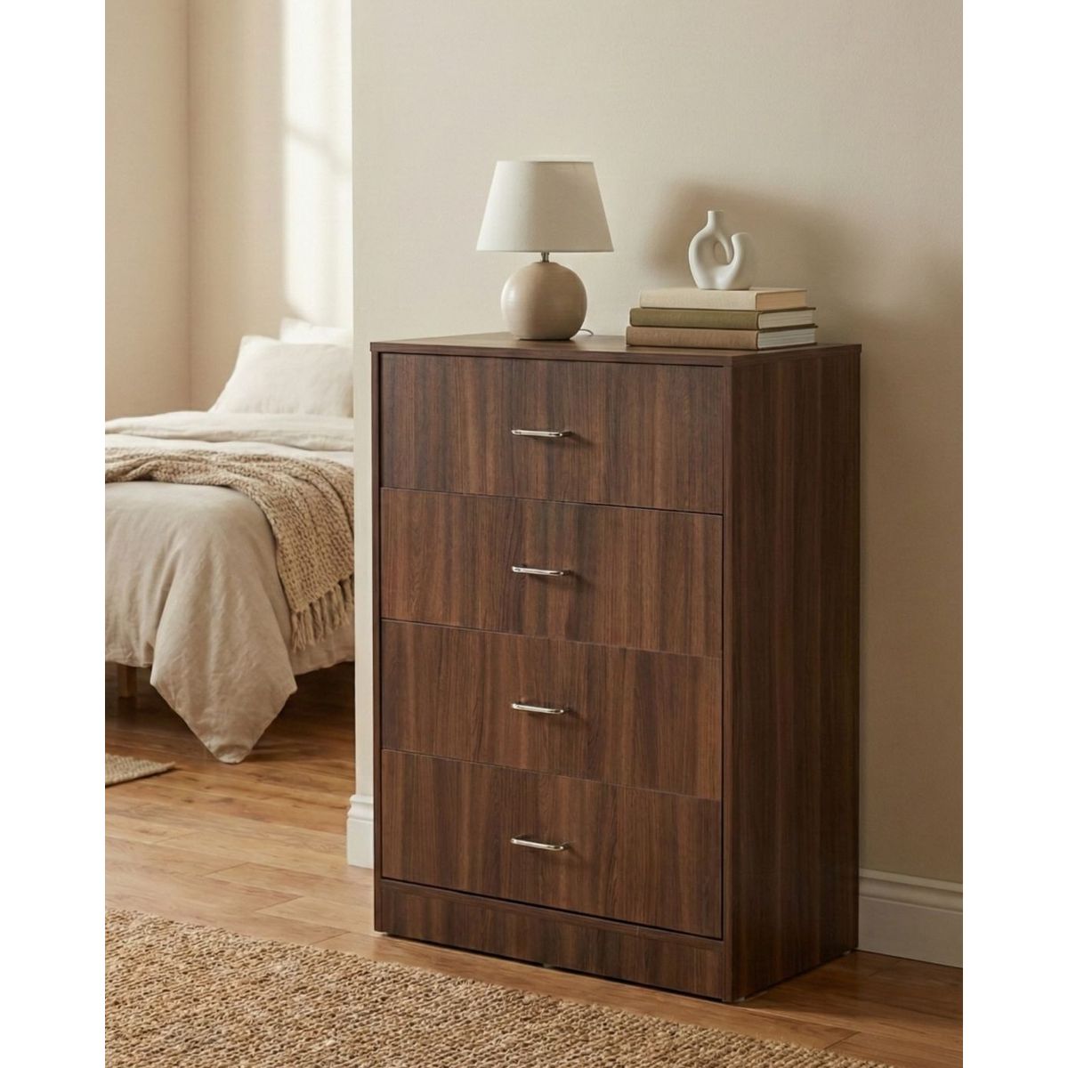 GENERICO - COMODA CON CAJONES - MED BROWN