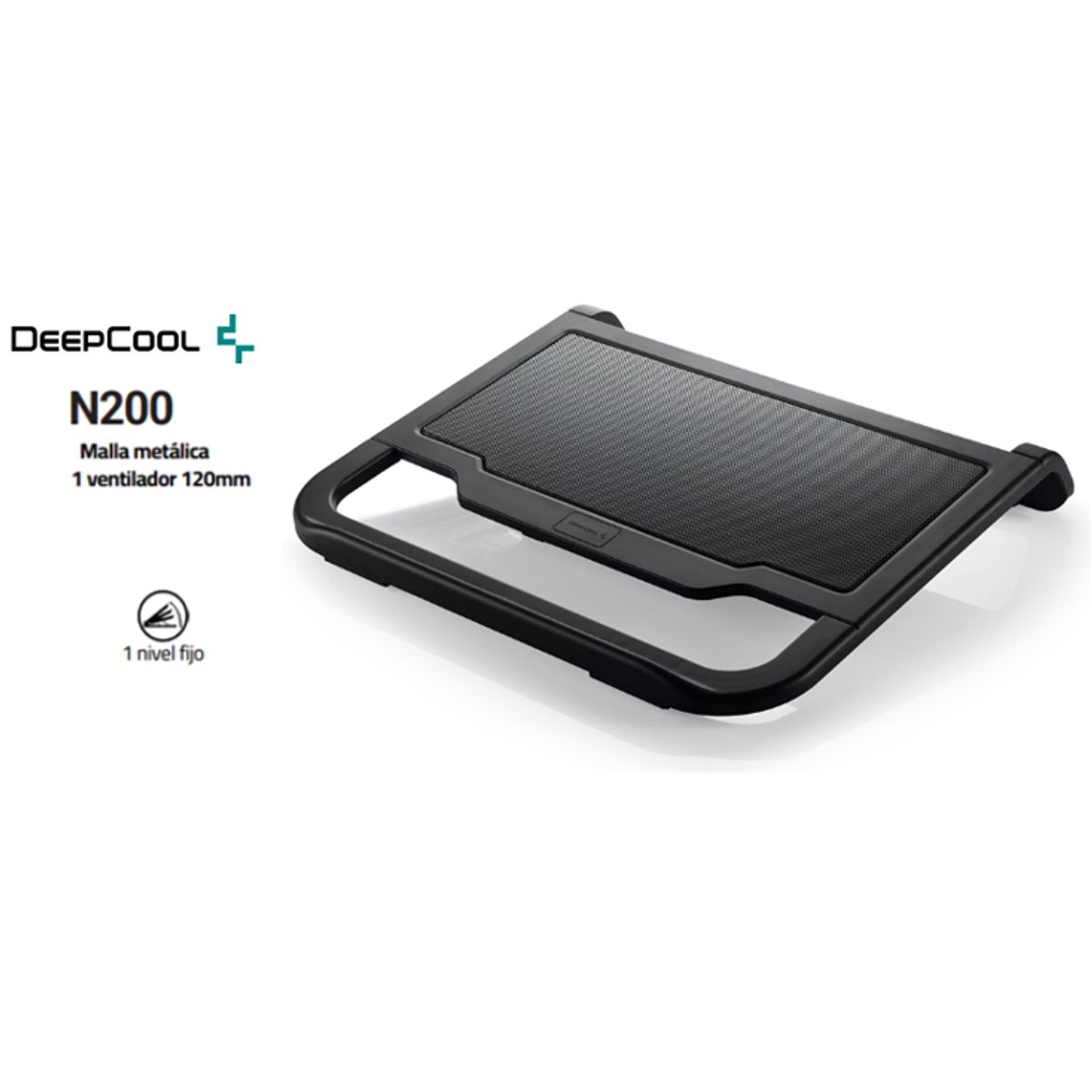 DEEPCOOL - Coolers Para Laptop N200 [1] 120mm 1 Nivel Fijo DEEPCOOL