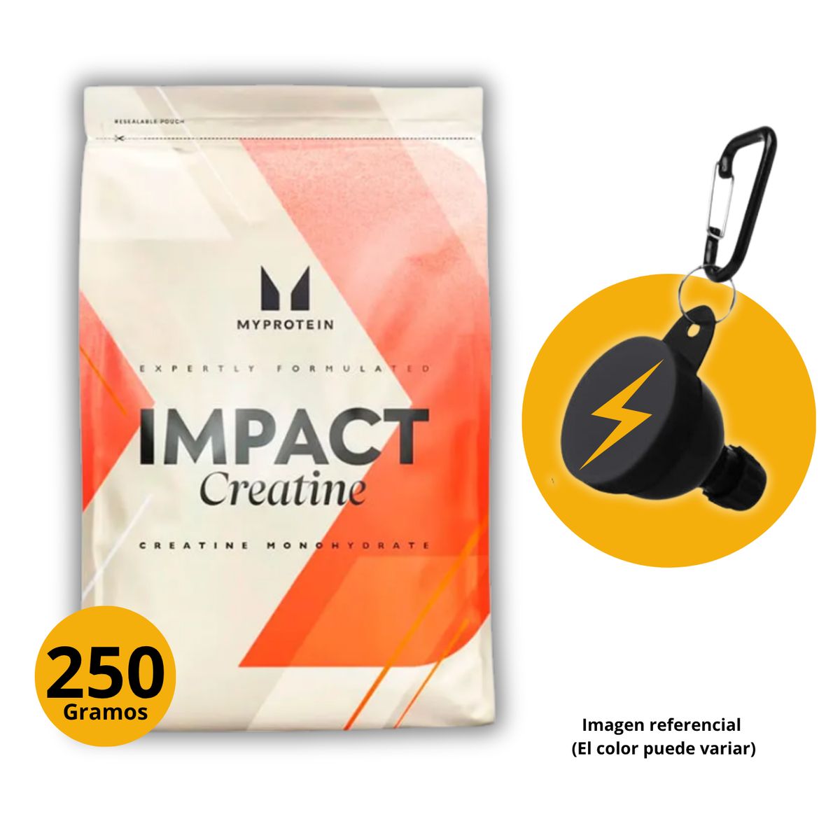 MYPROTEIN - CREATINA MY PROTEIN DE 250gr CON PORTASUPLEMENTOS - CREATINA MONOHIDRATADA