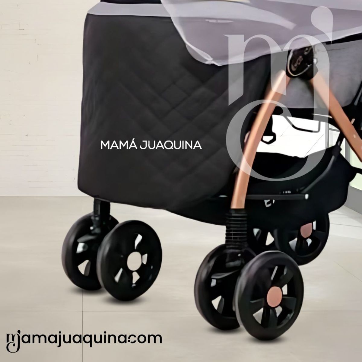 Baby - Coche Cuna Musical con Bluetooth «NEW SUMMER» Black