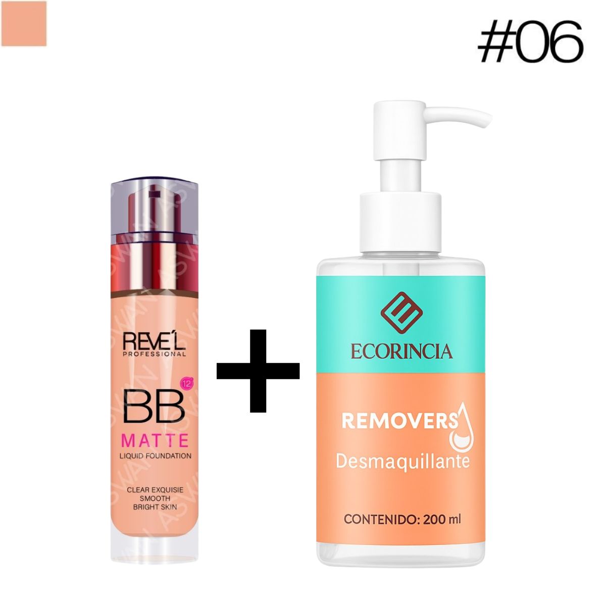 GENERICO - Pack BB Matte Liquid 06 REVEL + Removedor Ecorincia 200 ml