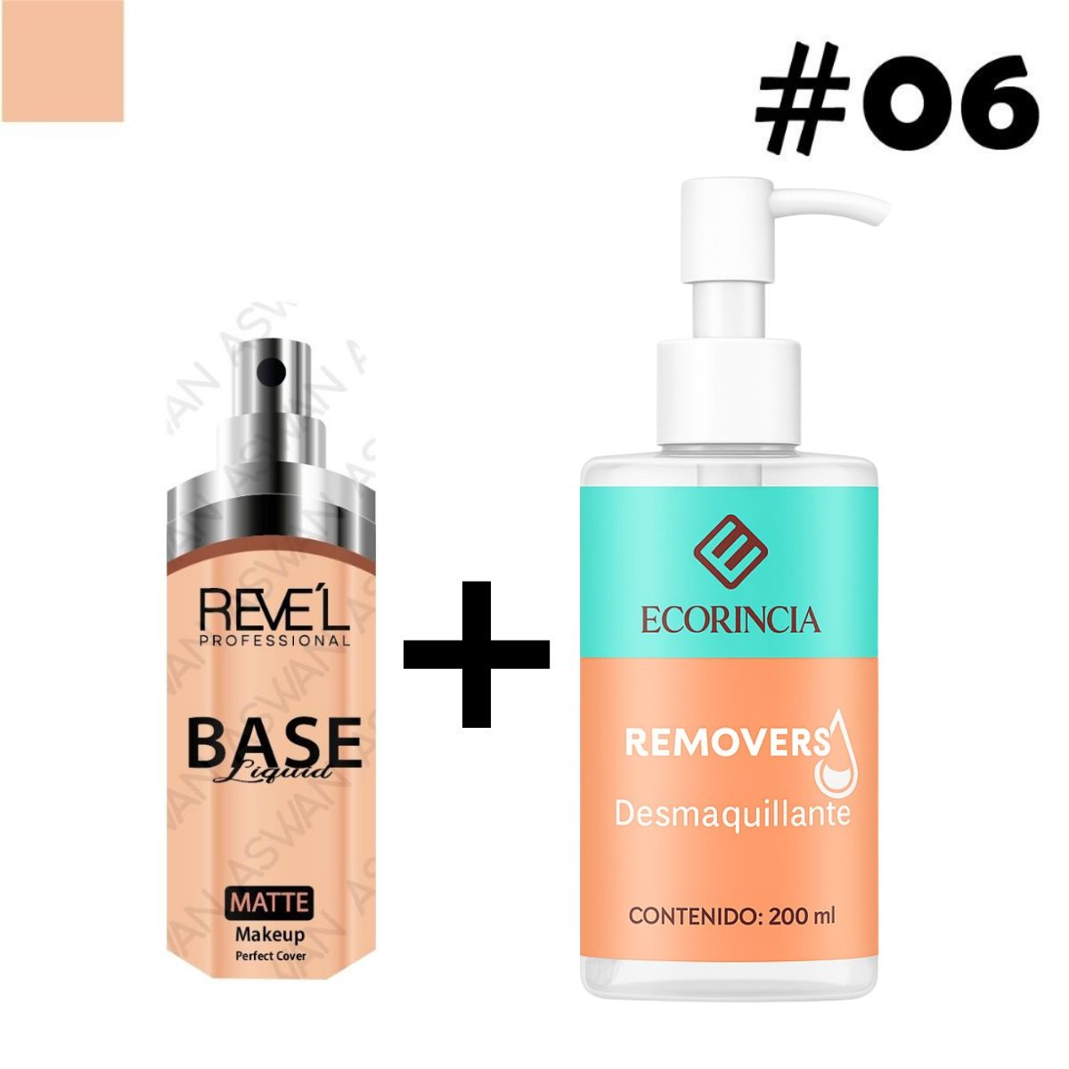 GENERICO - Pack Foundation Liquid Matte 06 REVEL + Removedor 200 ml