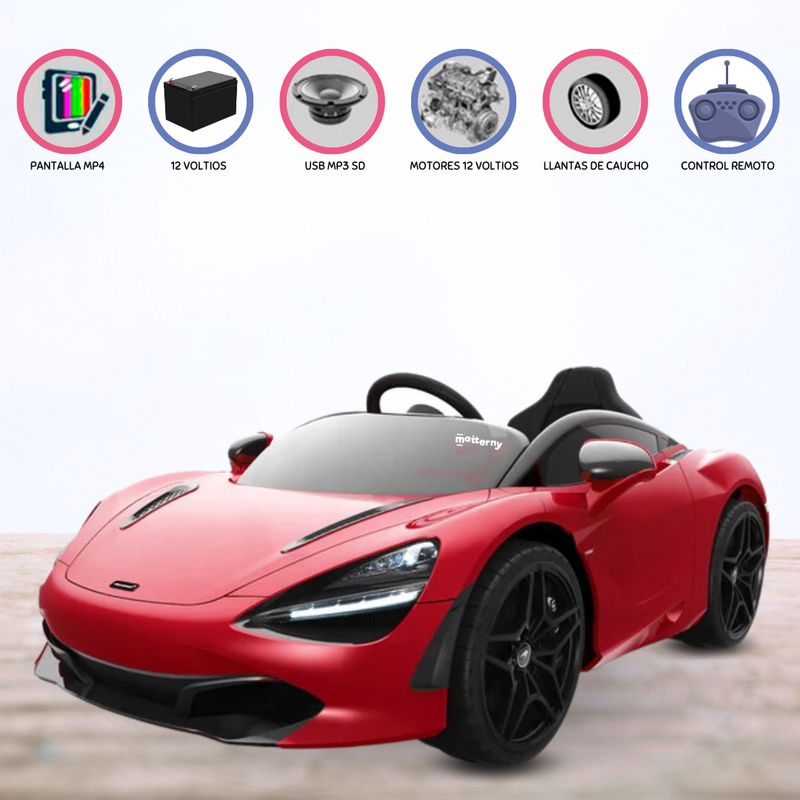 MCLAREN - Carro a Batería MCLAREN RED LICENCED