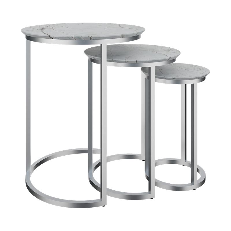 GENERICO - MESA DE CENTRO - SET DE 3 - BLANCO IBIZA