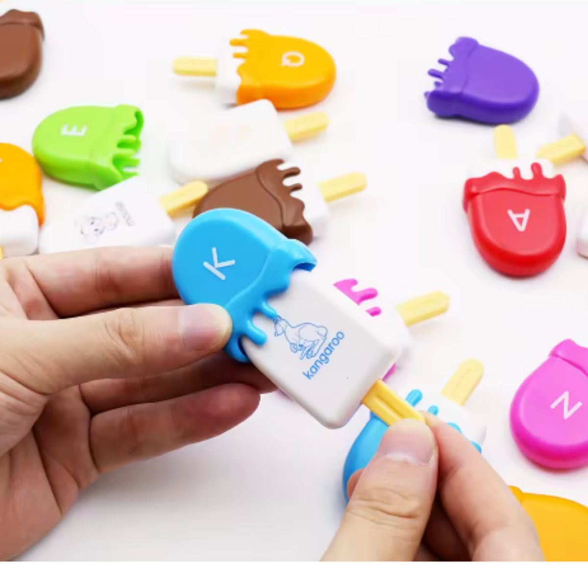 GENERICO - Juego de Asociación con paletas de helado realista mini